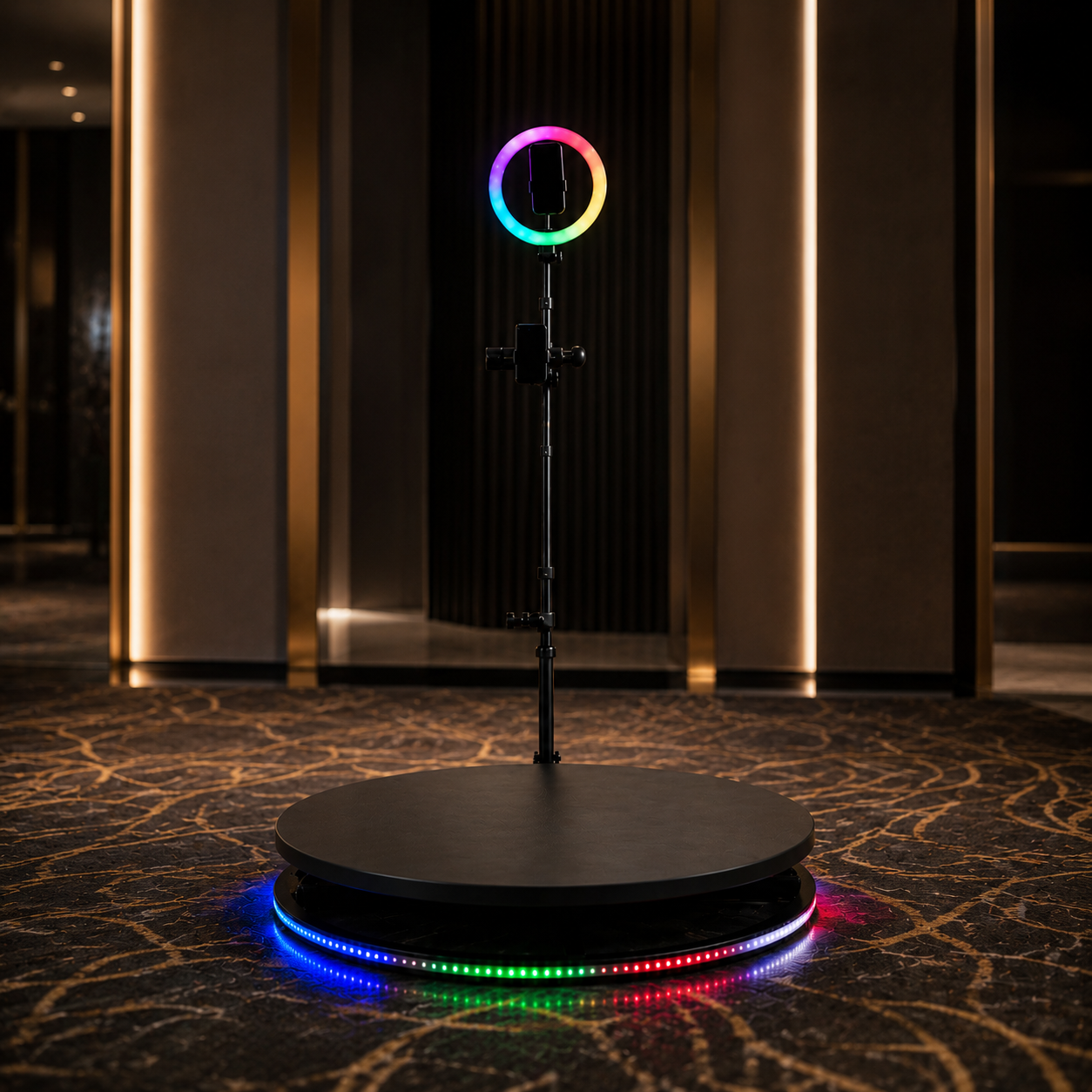 Small Black 360 Video Booth